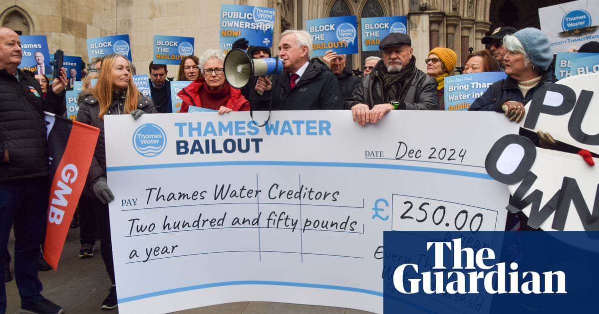 Thames Water ‘putting gun to head’ of court over £3bn debt, investors claim - Today news