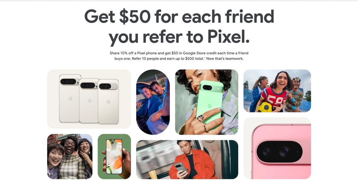 Google launches Pixel Referral Program: $50 store credit, 10% discount - Today news