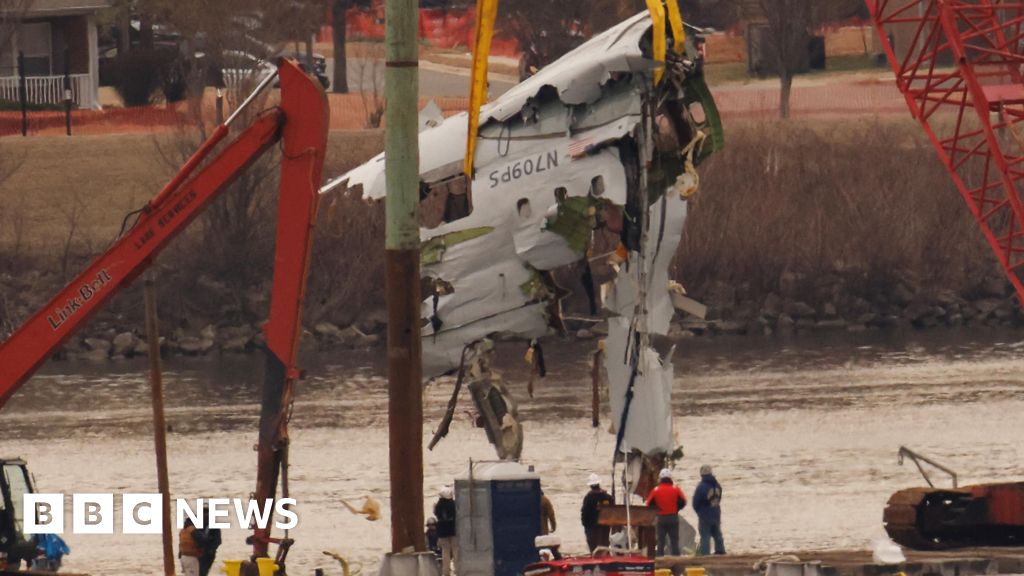 Watch: Plane wreckage pulled from Washington DC river - Today news