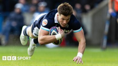 Six Nations 2025: Huw Jones makes the distinction for Scotland towards Italy