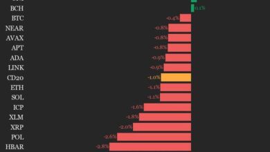 CoinDesk 20 Performance Update: SUI Drops 5.1% as Index Trades Lower From Thursday - Today news