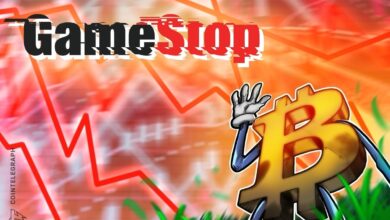 GameStop shares sink 13% after first BTC buy