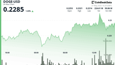 Dogecoin (DOGE) Holds $0.220 Support as Whale Wallets Grow Amid Market Uncertainty