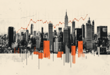 Dow Jones Industrial Average slips 300 points as markets await Fed and trade updates
