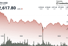 Ether (ETH) Rebounds as Price Holds $2,600 Support Following Volatile Sell-Off