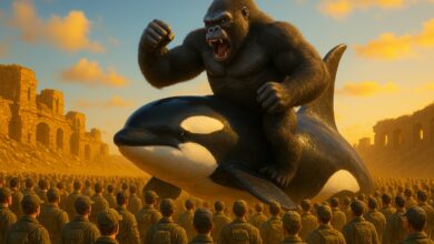 100 men vs Gorilla game drops on Steam but what about 100 Degens vs 1 Gorilla Whale?
