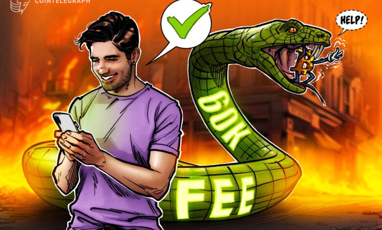 Bitcoin User Accidentally Sent $60,000 in Fees—Don’t Make the Same Mistake
