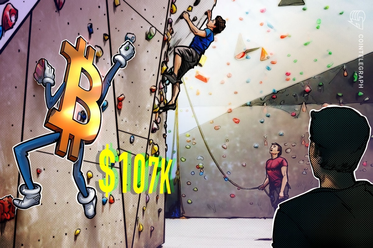 Bitcoin Holds $107K As Stagflation, Fed Fee Cuts Loom Bitcoin Holds $107K As Stagflation, Fed Rate Cuts Loom
