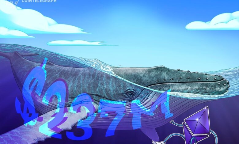 Ethereum Risks 25% Price Drop as "Massive Whale’"Moves $237m in ETH to Exchanges