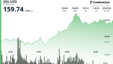 SOL Eyes $165 After Breakout on Record Network Activity