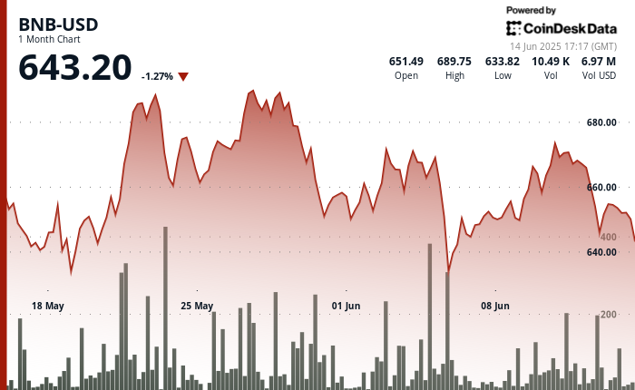 BNB Value Reveals Resilience After Israel-Iran Conflict Sparks Danger Asset Flight BNB Price Shows Resilience After Israel-Iran Clash Sparks Risk Asset Flight