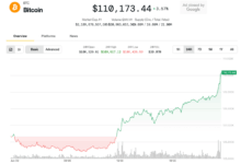 Bitcoin Surges Above $110K Near Record Highs