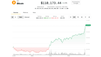 Bitcoin Surges Above $110K Near Record Highs