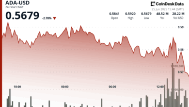 ADA Falls 2.78% to $0.5679 After Failing to Hold Recovery Gains