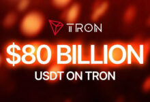 USDT on TRON Surpasses $80 Billion, Strengthening TRON’s Position as the Leading Stablecoin Network