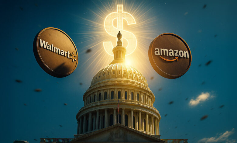 Walmart & Amazon eye $14B in savings by launching corporate stablecoin as US GENIUS legislation nears