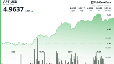 Aptos' APT Jumps as Much as 9% as Crypto Markets Explode Higher