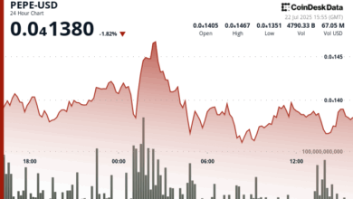 PEPE Dips Slightly as Market Cools, but Outperforms Broader Memecoin Sector