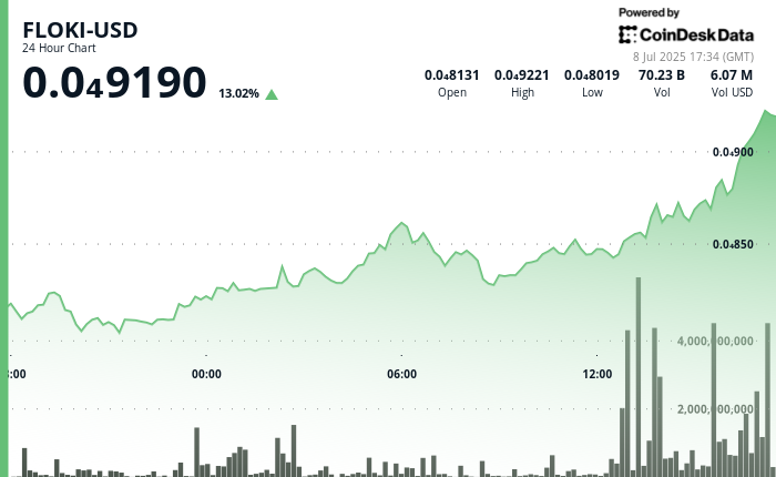 FLOKI Explodes 12% on Huge Quantity, Doubtlessly Signalling Bullish Momentum FLOKI Explodes 12% on Massive Volume, Potentially Signalling Bullish Momentum