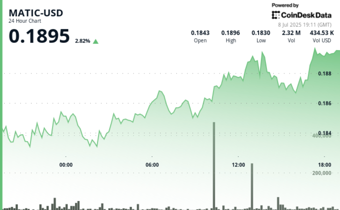 Polygon’s Token Beneficial properties 3% After Seeing ‘Distinctive’ Buying and selling Quantity Polygon’s Token Gains 3% After Seeing ‘Exceptional’ Trading Volume