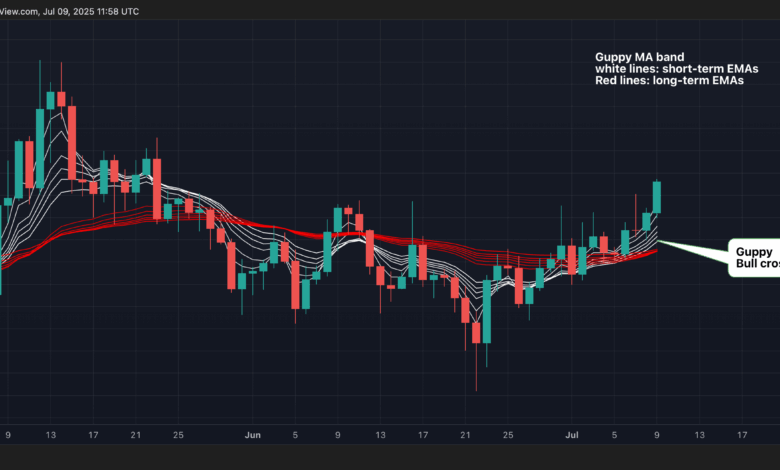 XRP Hits 6.5-Week High With 'Guppy' Momentum Indicator Pointing to More Gains Ahead: Technical Analysis