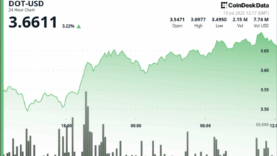 Polkadot's DOT Gains as Much as 5% as Bitcoin (BTC) Nears All-Time Highs