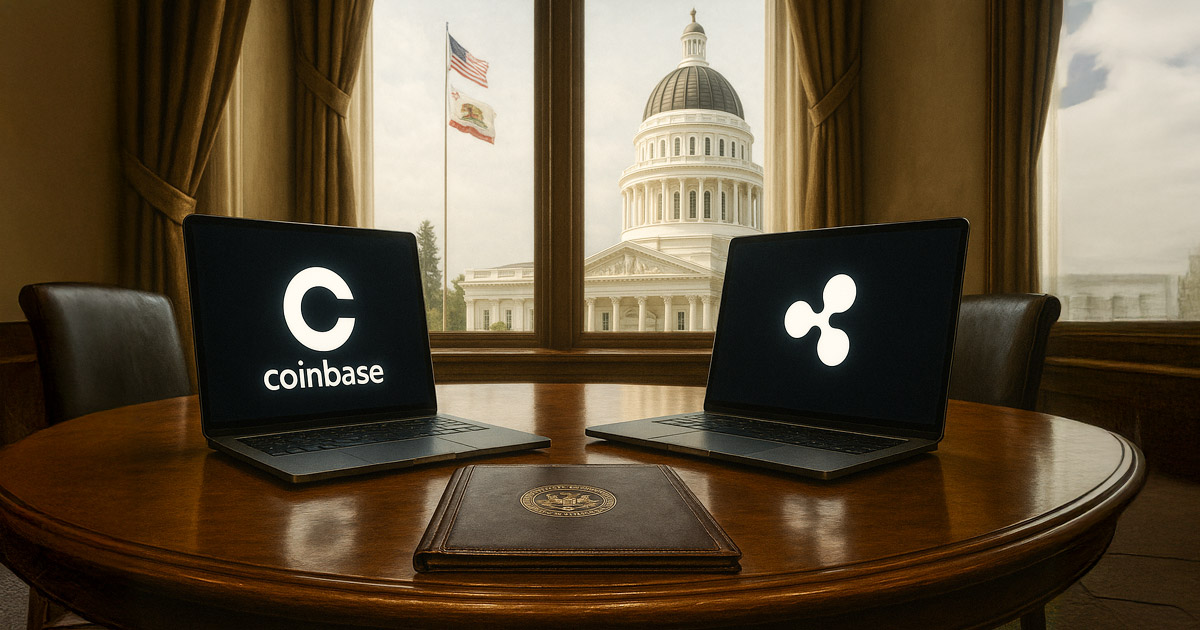 Coinbase and Ripple execs be a part of California officers to streamline state operations Coinbase and Ripple execs join California officials to streamline state operations
