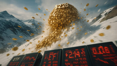 ETF inflows hit $2.2B in 48 hours before dropping to $297M