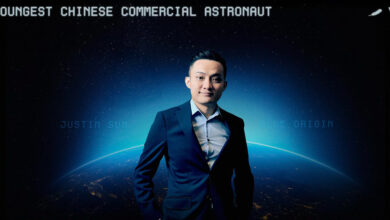 Justin Sun to Become Youngest Chinese Commercial Astronaut with Blue Origin’s New Shepard