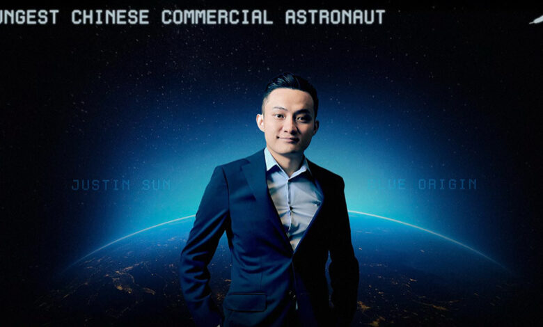Justin Sun to Become Youngest Chinese Commercial Astronaut with Blue Origin’s New Shepard