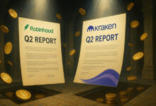 Robinhood crypto income is up 98% while Kraken had sharp QoQ decline