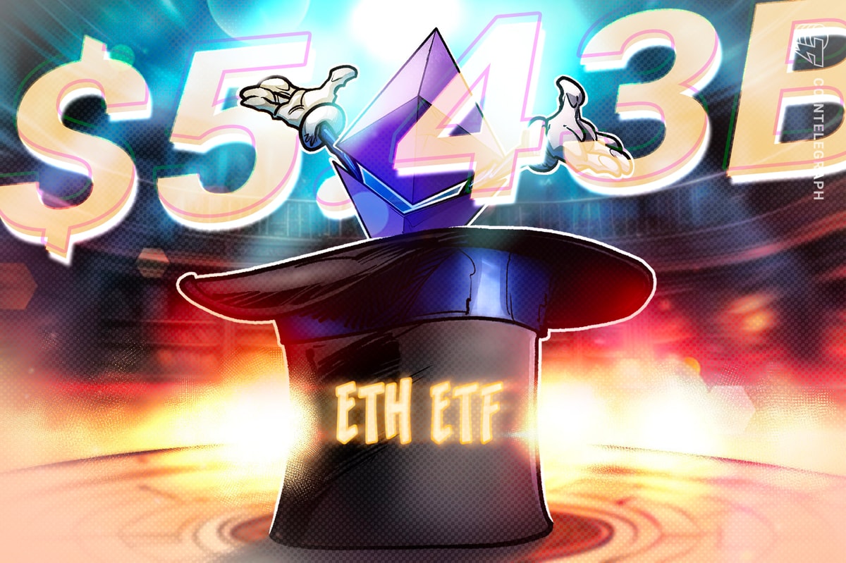 Spot Ether ETFs Document $5.43B Inflows in July 2025 Spot Ether ETFs Record $5.43B Inflows in July 2025