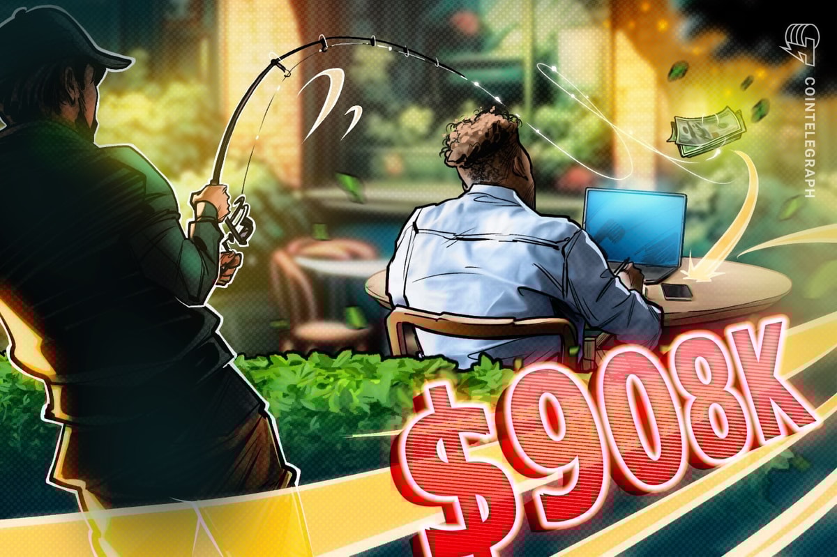 Crypto Sufferer Loses $908,551 In Delayed Phishing Assault Crypto Victim Loses $908,551 In Delayed Phishing Attack
