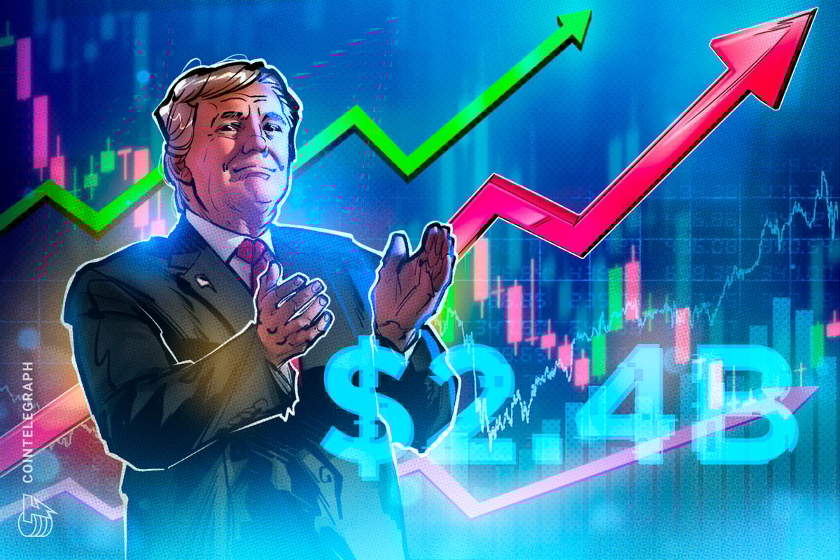 Trump Has Gained $2.4B in Crypto Industry Since 2022: Report