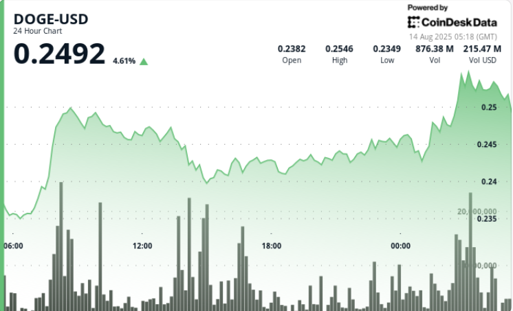 DOGE Jumps 7% on $200M Whale Buys as Futures Bets Prime $3B DOGE Jumps 7% on $200M Whale Buys as Futures Bets Top $3B