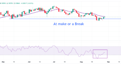 NZD/USD Price Forecast: Struggles to break above 20-EMA