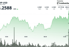 Ripple Peaks at $3.33 on Double-Average Volume. What Next?