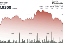 Polkadot's DOT Falls 6% From Intraday High in Bearish Reversal