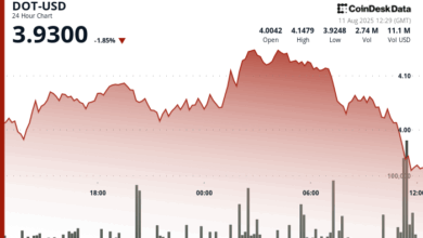 Polkadot's DOT Falls 6% From Intraday High in Bearish Reversal